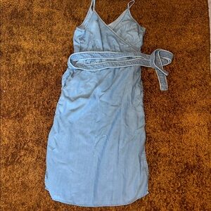 Anthropologie Denim Blue Midi Dress